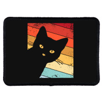 Retro Vintage Cat Rectangle Patch | Artistshot