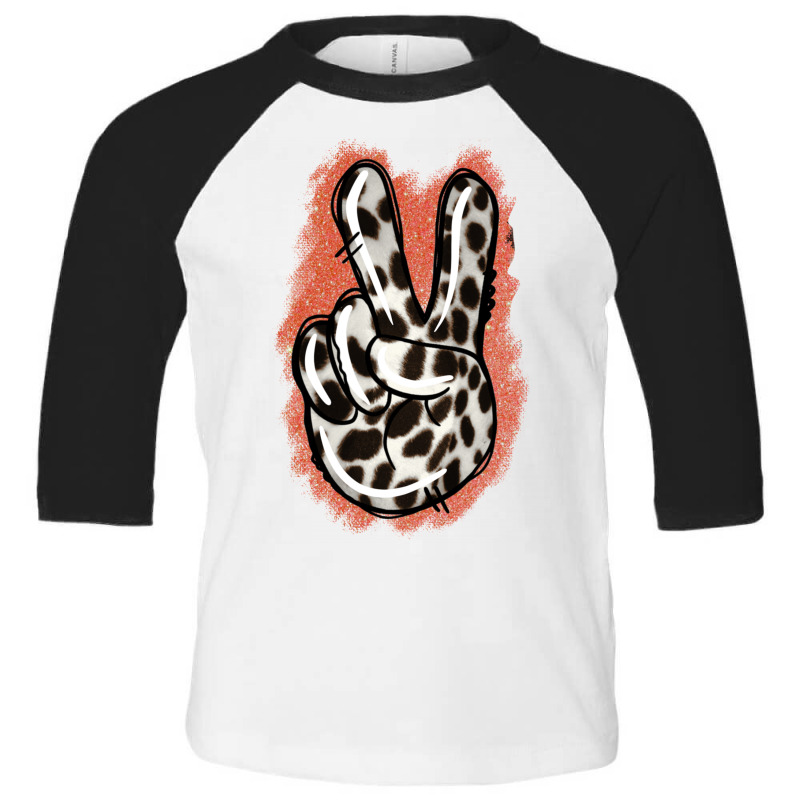 Dalmatians Skin Peace Sign Toddler 3/4 Sleeve Tee | Artistshot