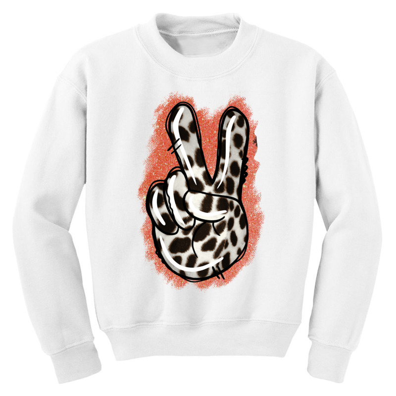 Dalmatians Skin Peace Sign Youth Sweatshirt | Artistshot