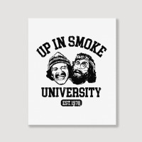 Up In Smoke University Portrait Canvas Print | Artistshot