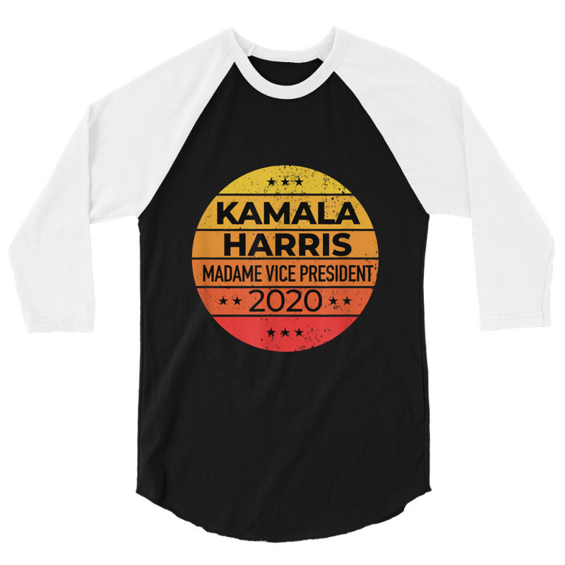 Kamala Madam Vice President 2020 3/4 Sleeve Shirt | Artistshot