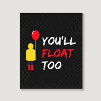 You’ll Float Too Red Balloon Halloween Costume Portrait Canvas Print | Artistshot