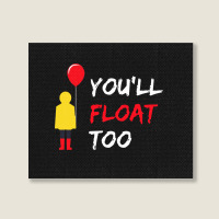 You’ll Float Too Red Balloon Halloween Costume Landscape Canvas Print | Artistshot