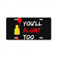 You’ll Float Too Red Balloon Halloween Costume License Plate | Artistshot