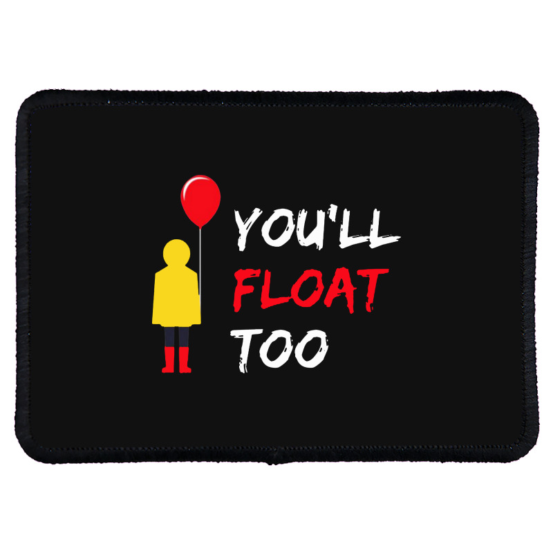 You’ll Float Too Red Balloon Halloween Costume Rectangle Patch | Artistshot