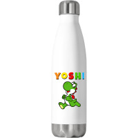 Yoshi Funny Stainless Steel Water Bottle | Artistshot