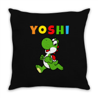 Yoshi Funny Throw Pillow | Artistshot