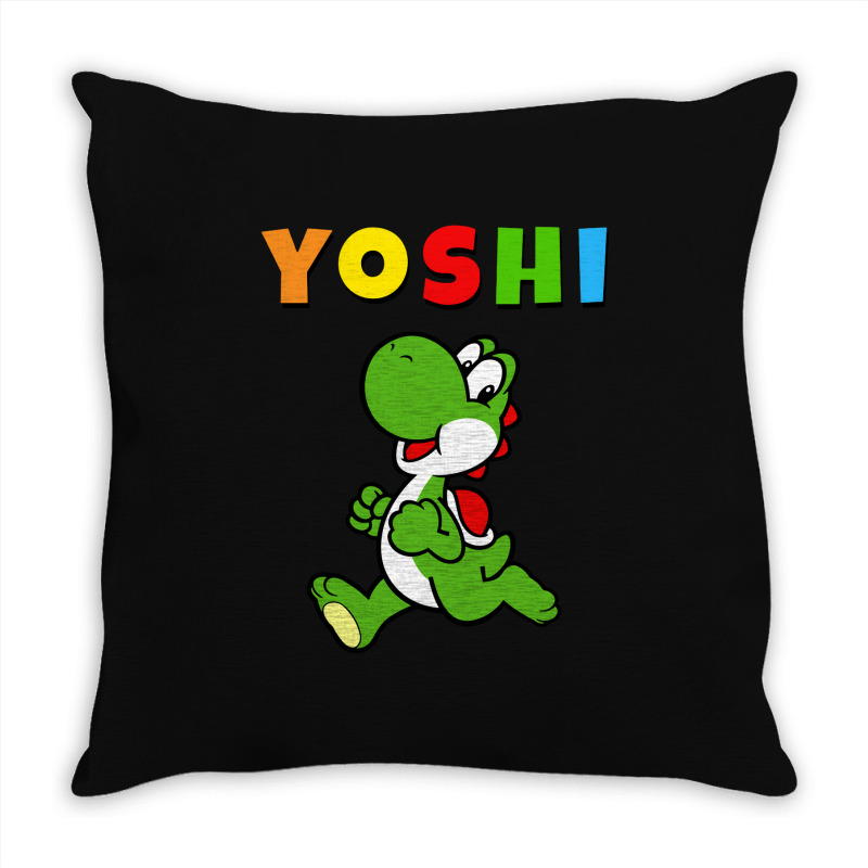 Yoshi Funny Throw Pillow | Artistshot