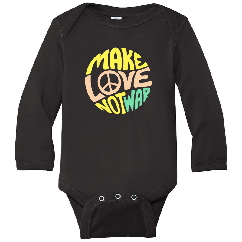 Make Love Long Sleeve Baby Bodysuit | Artistshot