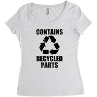 Contains Recycling Parts Heart Black Women's Triblend Scoop T-shirt | Artistshot