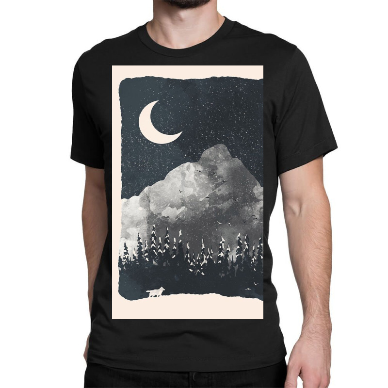 Winter Finds The Wolf... Classic T-shirt | Artistshot