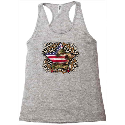 Crown Of Thorns And American Star Racerback Tank Designed By Badaudesign