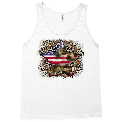 Crown Of Thorns And American Star Tank Top Designed By Badaudesign
