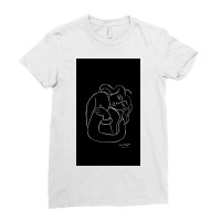 Tahitian Lady  Vintage Matisse Black And White Painting Print Ladies Fitted T-shirt | Artistshot