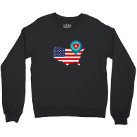 Map Route Destination America, Crewneck Sweatshirt | Artistshot