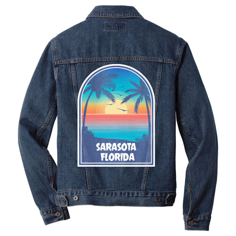 Sarasota T  Shirt Sarasota Florida F L Vintage Retro T  Shirt Men Denim Jacket by raftdesign | Artistshot