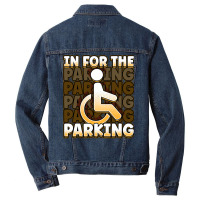 Invalid T  Shirt Handicap Wheelchair Design For An Amputation Survivor Men Denim Jacket | Artistshot