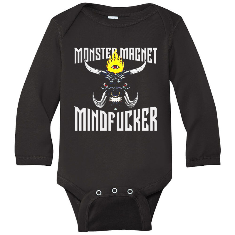 Monster Magnet Long Sleeve Baby Bodysuit by saterseim | Artistshot