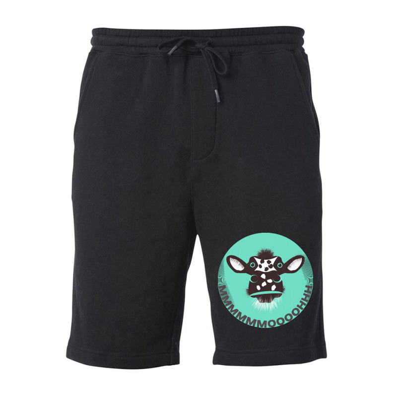 Cow T  Shirt Screaming Cow T  Shirt (3) Fleece Short by freddy08359 | Artistshot