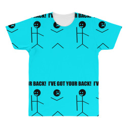 i've got your back t shirt tee funny novelty tee pun stick figure joke All Over Men's T-shirt | Artistshot