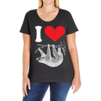 I Heart Sloth Ladies Curvy T-shirt | Artistshot