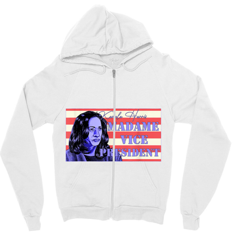 Madame Vice President Kamala Zipper Hoodie | Artistshot