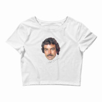 Tom Selleck, 80s Vintage Style Aesthetic Design Crop Top | Artistshot