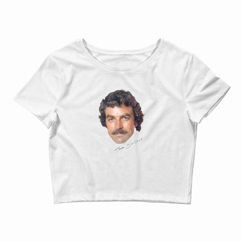 Tom Selleck, 80s Vintage Style Aesthetic Design Crop Top | Artistshot