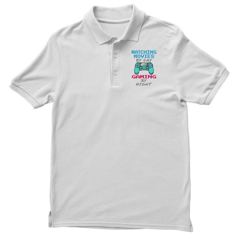 Watching Movies By Day Gaming Men's Polo Shirt by KopiAdem | Artistshot