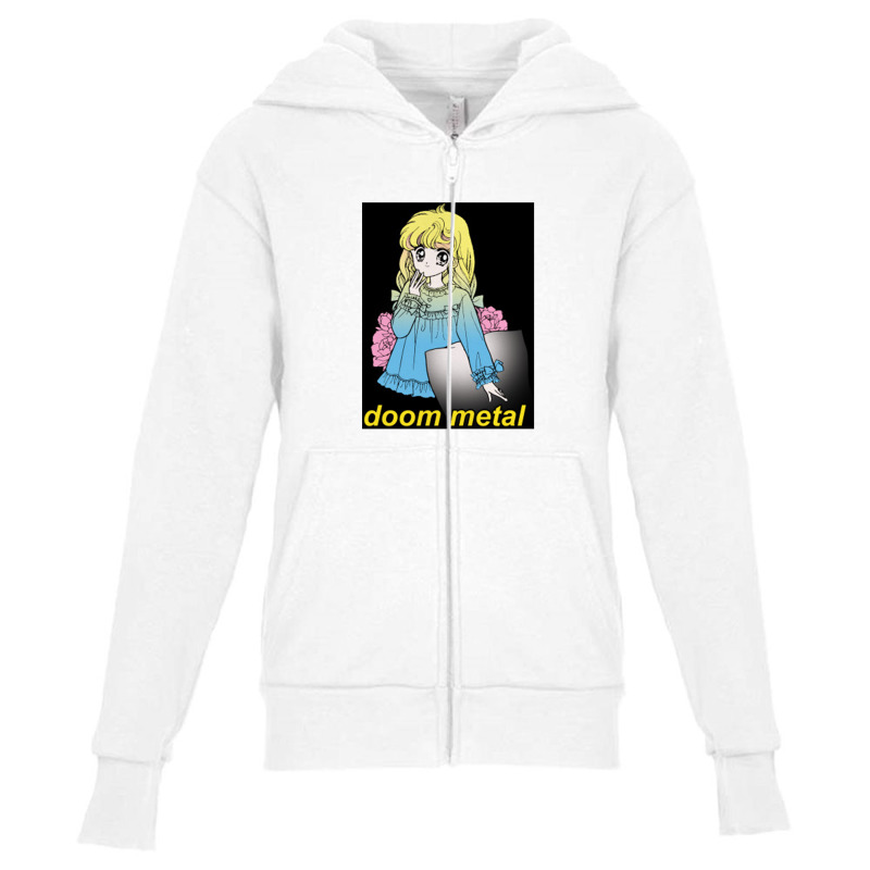 Metal Aesthetic Nihilist Meme Design Youth Zipper Hoodie by oragumun | Artistshot