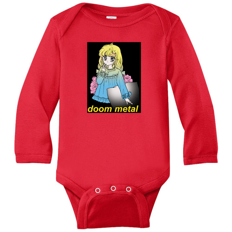 Metal Aesthetic Nihilist Meme Design Long Sleeve Baby Bodysuit by oragumun | Artistshot