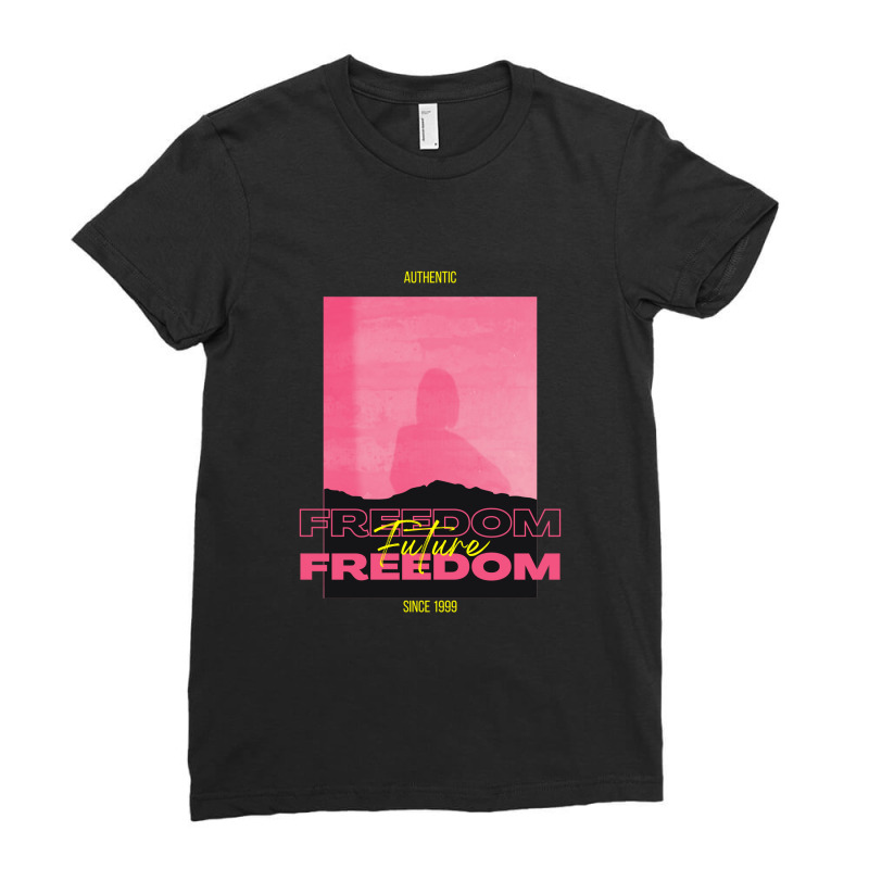 Freedom Future Ladies Fitted T-Shirt by TeeMetal | Artistshot