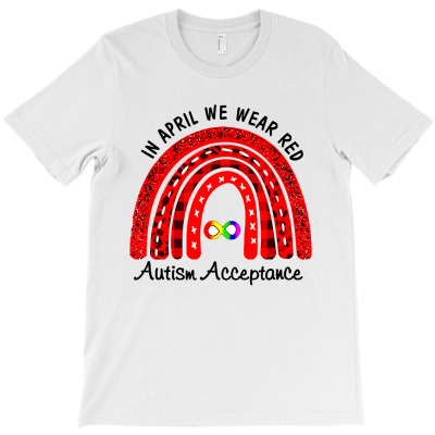 In April Wear Red Instead Autism T-shirt Designed By Phyllis R Jones