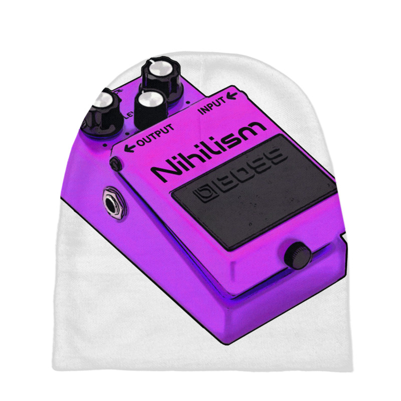 Nihilism Guitar Effects Pedal Humorous Guitarist Gift Baby Beanies by oragumun | Artistshot