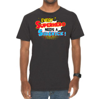 Kids Every Superhero Needs A Sidekick Brother Sister T Shirt Vintage T-shirt | Artistshot