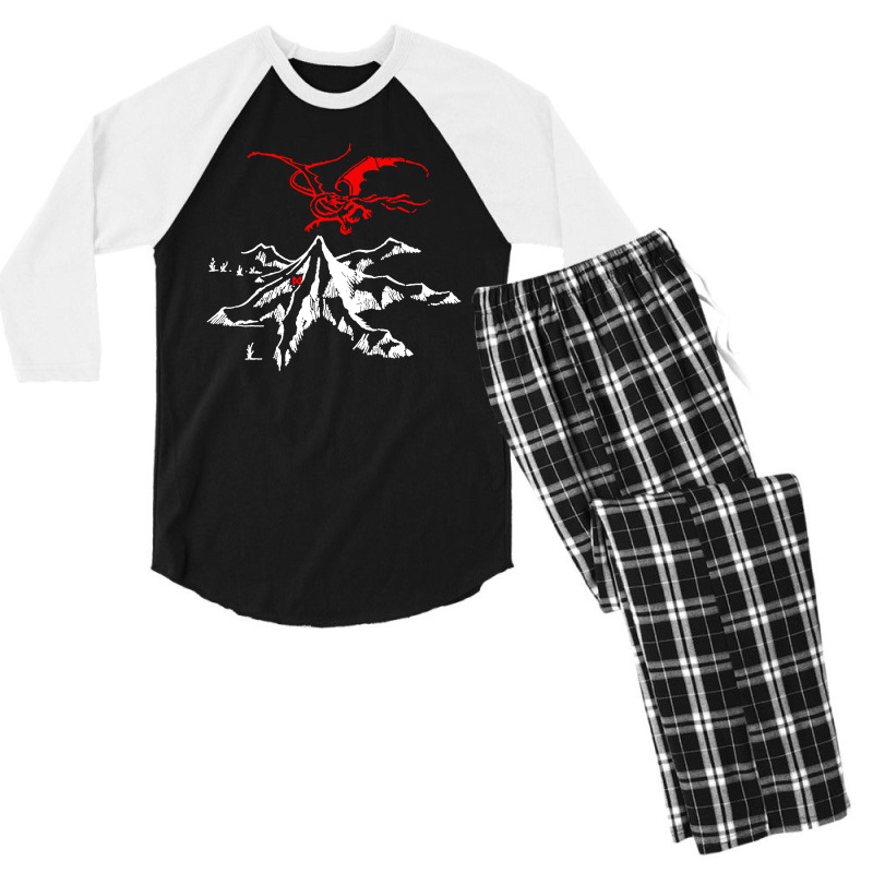 The Lonely Mountain Men's 3/4 Sleeve Pajama Set | Artistshot