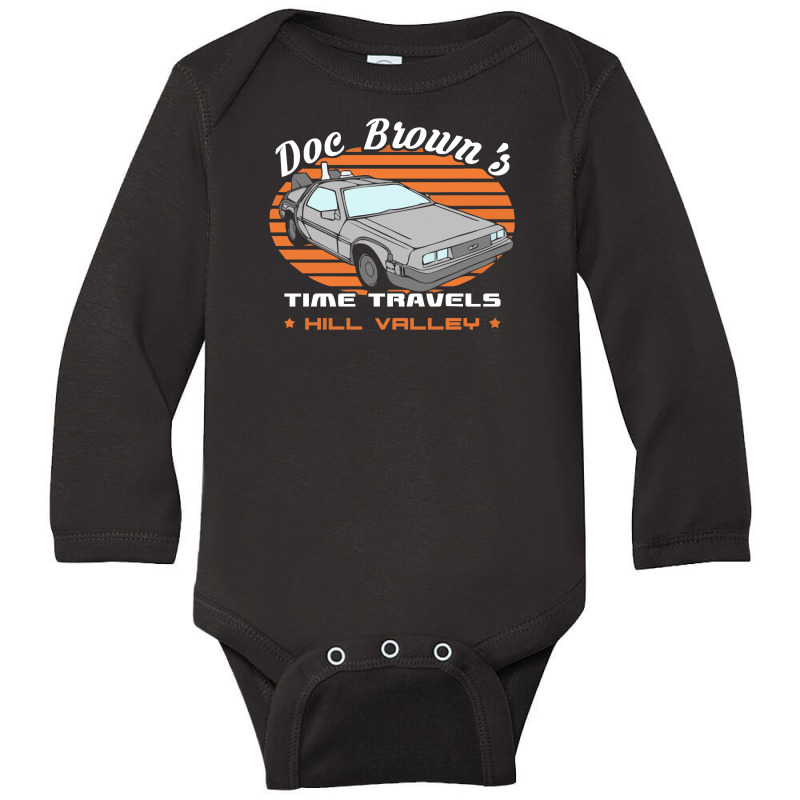 Time Travels Long Sleeve Baby Bodysuit by garrys4b4 | Artistshot