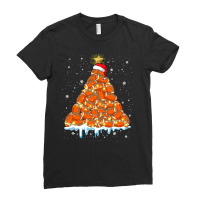 Football American Football Christmas Santa Hat Pajama Xmas Sporty 385 Ladies Fitted T-shirt | Artistshot