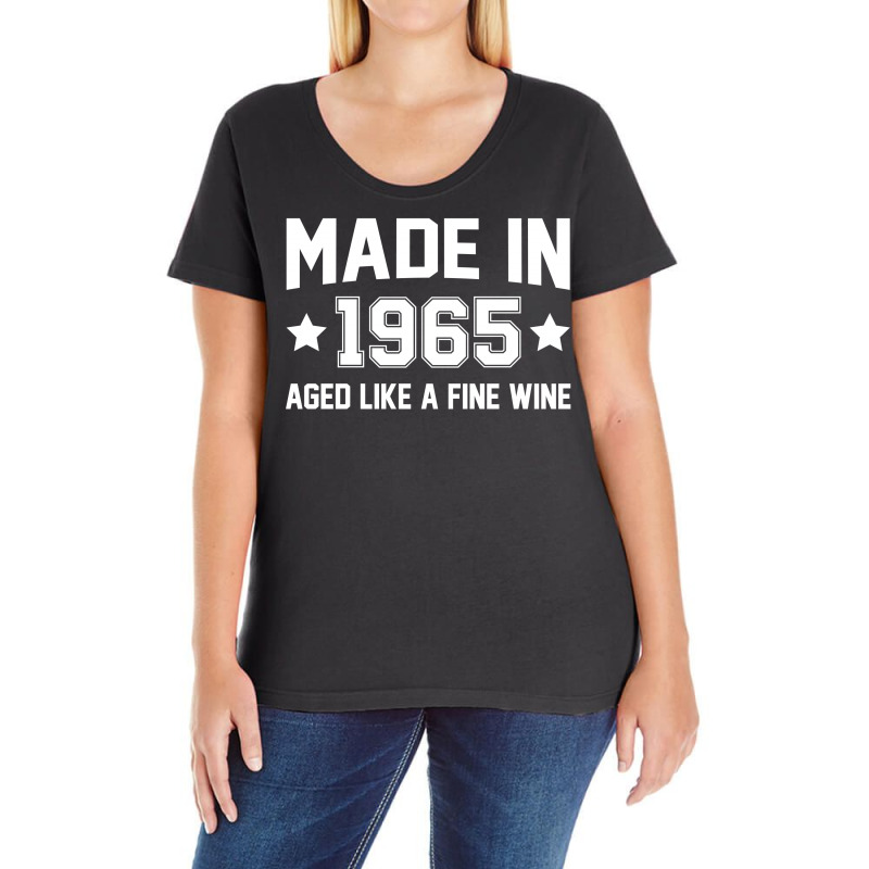 Made In 1965 Aged Like A Fine Wine Ladies Curvy T-shirt | Artistshot