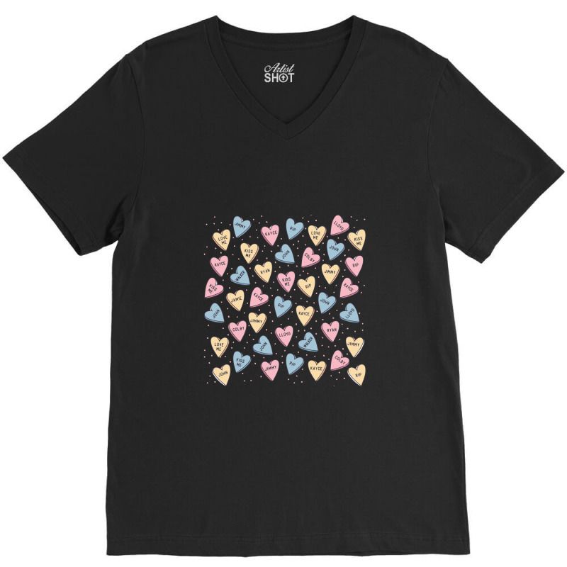 Boys Are My Valentine,valentine V-Neck Tee by butuhbahu | Artistshot