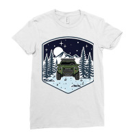 Trail 4runner Overland Night Vibes   Army Green Premium T Shirt Ladies Fitted T-shirt | Artistshot