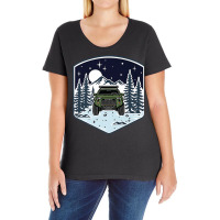 Trail 4runner Overland Night Vibes   Army Green Premium T Shirt Ladies Curvy T-shirt | Artistshot