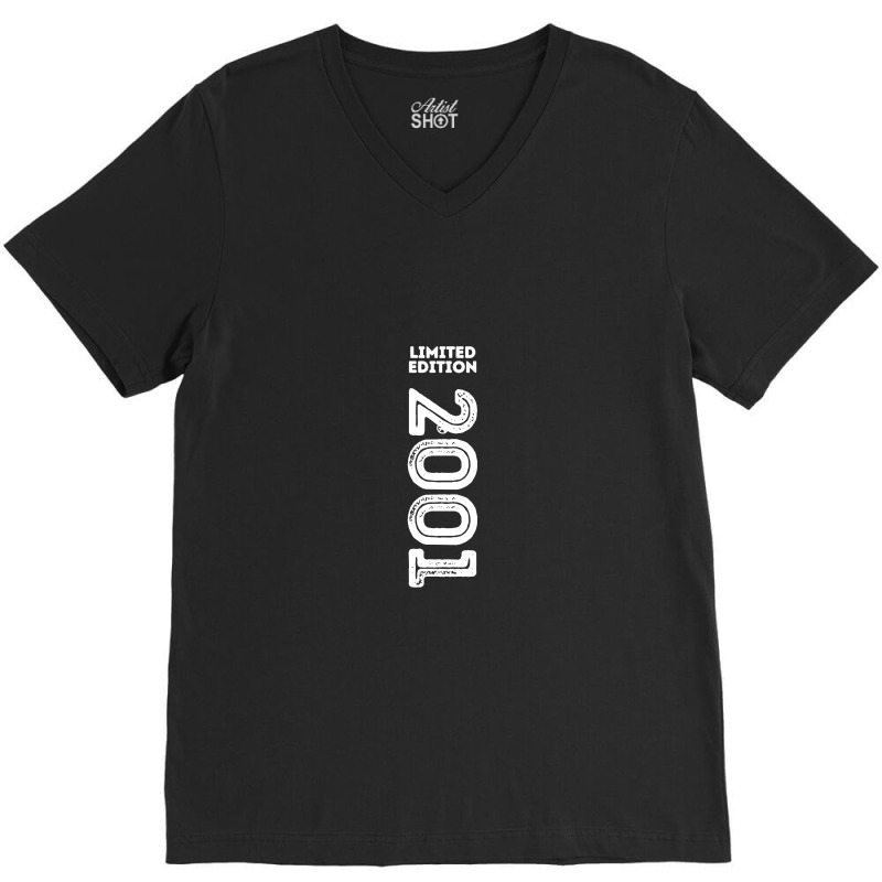 Limited Edition 2001 Birthday V-Neck Tee by marimarauw | Artistshot