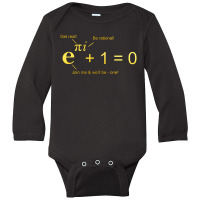 Euler's Identity Long Sleeve Baby Bodysuit | Artistshot