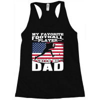 Football My Favorite Football Player Calls Me Dad Flag 397 Football Racerback Tank | Artistshot