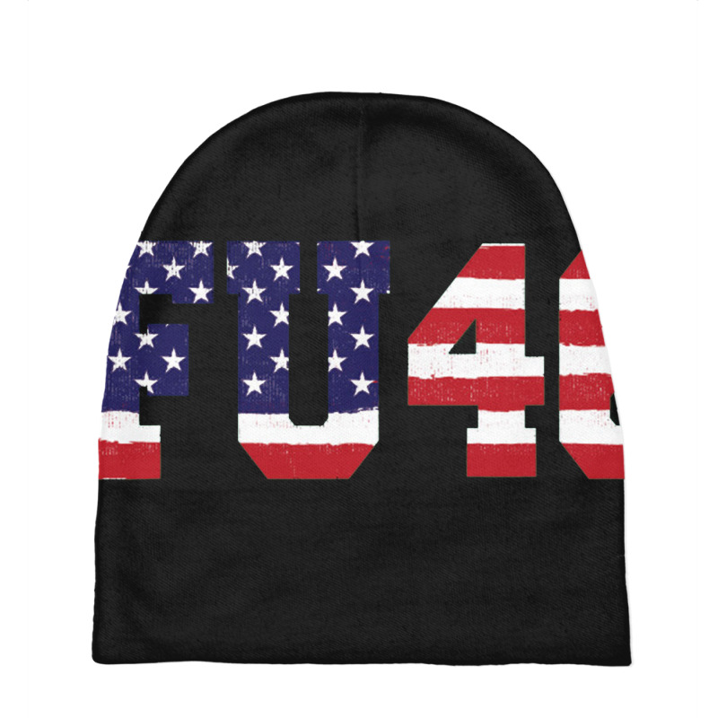 Fu46,fuck Biden 46 Usa Flag,fuck Biden Baby Beanies by butuhbahu | Artistshot