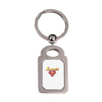 Supergirl I'm A Supergirl Premium T Shirt Silver Rectangle Keychain | Artistshot