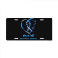 Diabetes Diabetic Awareness Support Diabetes Warrior Cure T1d Diabetes License Plate | Artistshot