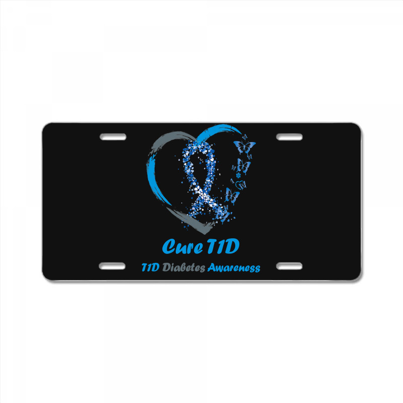 Diabetes Diabetic Awareness Support Diabetes Warrior Cure T1d Diabetes License Plate by golferu | Artistshot