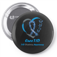 Diabetes Diabetic Awareness Support Diabetes Warrior Cure T1d Diabetes Pin-back Button | Artistshot